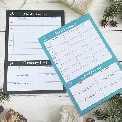 Amazon Daily Planner Meal Planner Weekly Meal Notepad Grocery Shopping List Planner