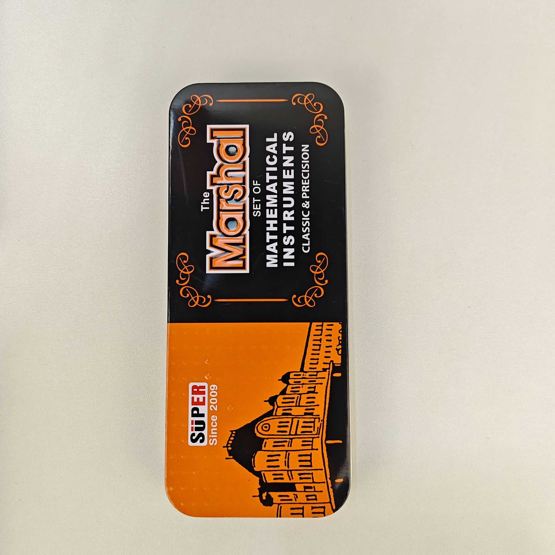 Caja de aluminio, reglas de brújula de estudiantes, 9 conjuntos de premios de examen, artículos de estudio transfronterizos, papelería al por mayor