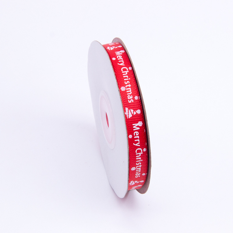 Impresión de cinta ribbed de Navidad 1cm impresión de caja de regalo de Navidad embalaje de cinta de color cinta Tianyi Mei
