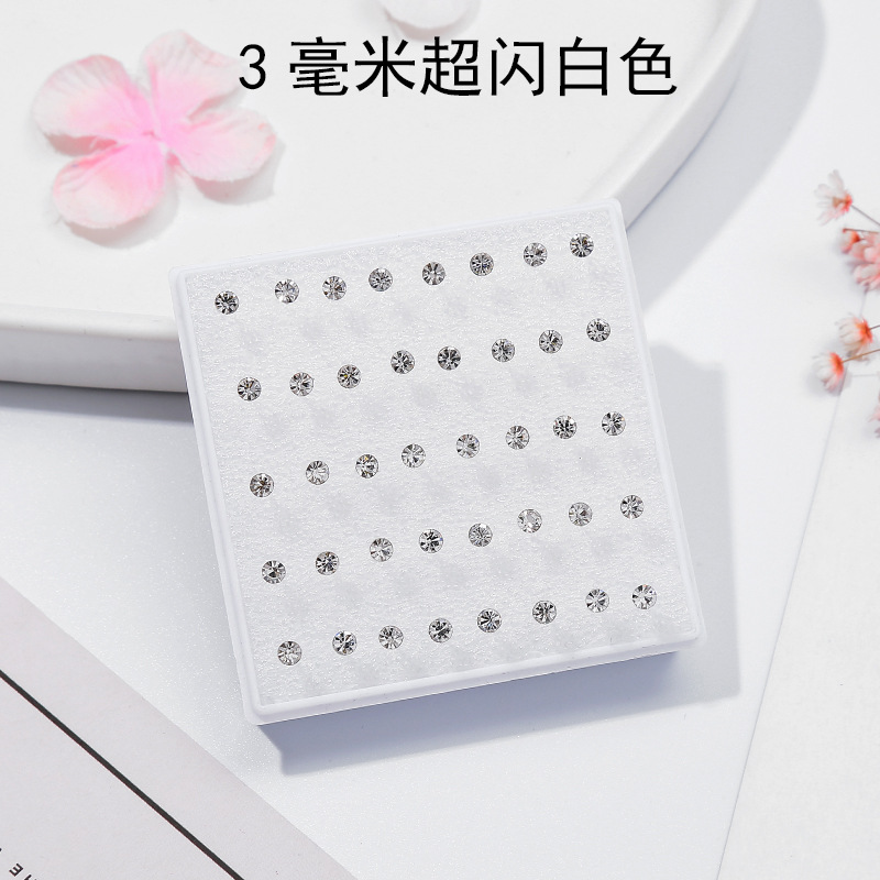 Pendientes de oreja pendientes femeninos traje puesto joyería oído hueso uñas al por mayor resina plástica redonda combinación anti-alergia