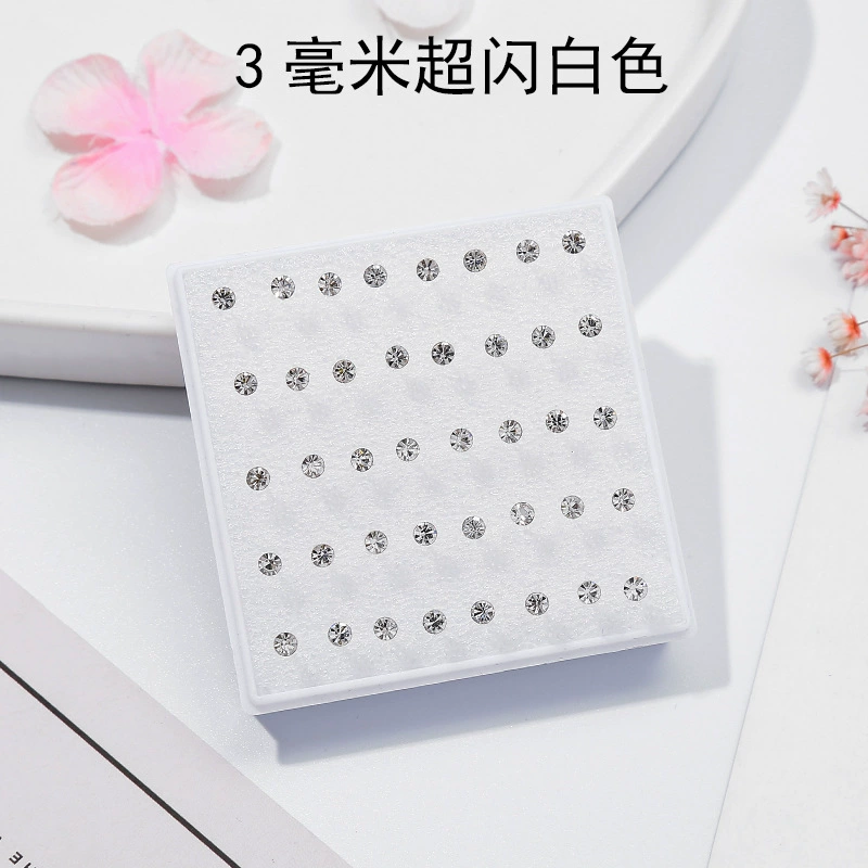 (Cross-border trading), plastic accessory, transparent earrings with zircon, set