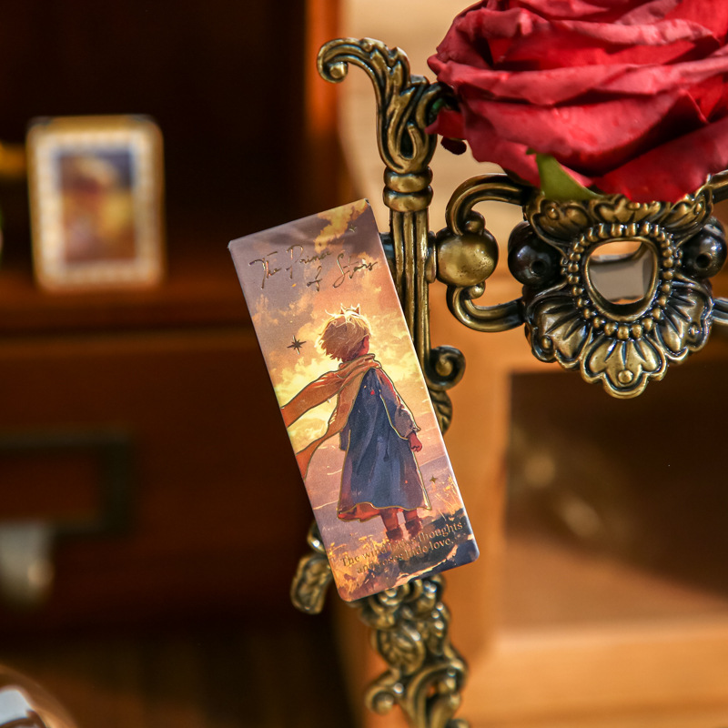 Mr. Paper Magnetic Bookmarks Viajes al Universo Serie de personajes originales Ilustración de estudiantes de lectura Magnetic Bookmarks