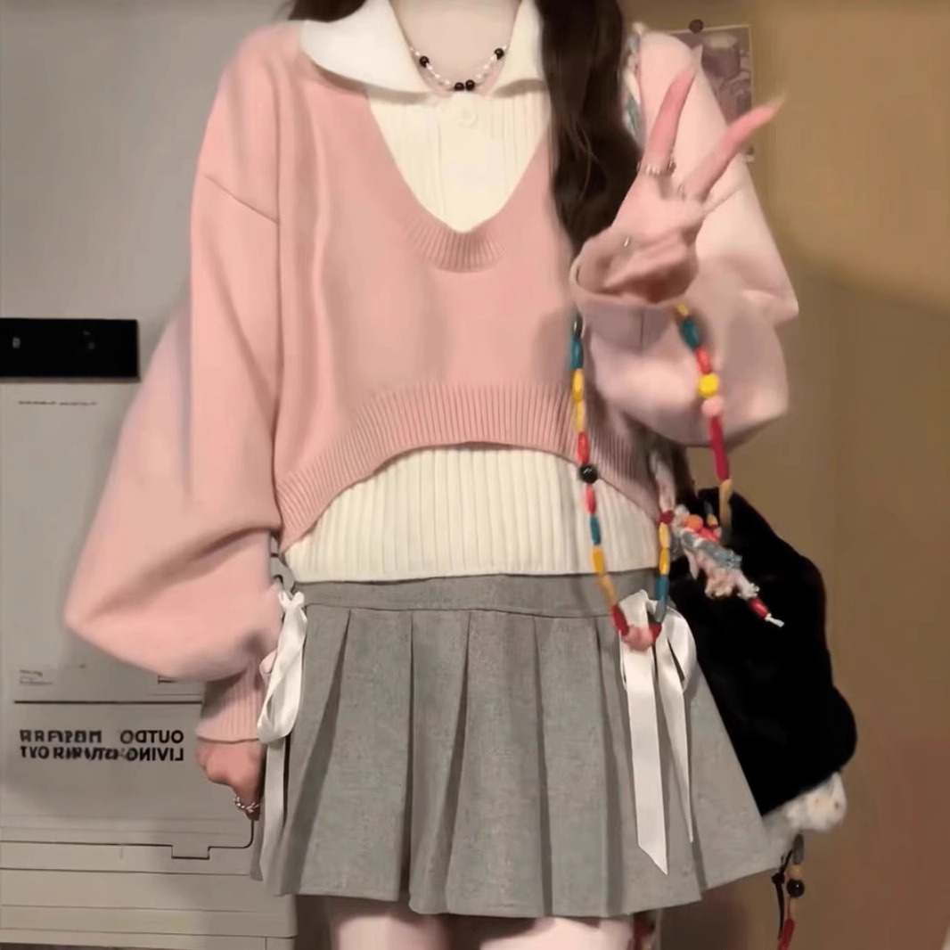 Fuchsia autumn sweater