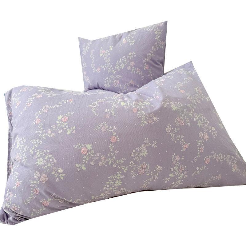 単品/汚れに強い紫色の砕花雲感ニット二重糸一対交換シングル枕カバー48 * 74cm芯なし|undefined