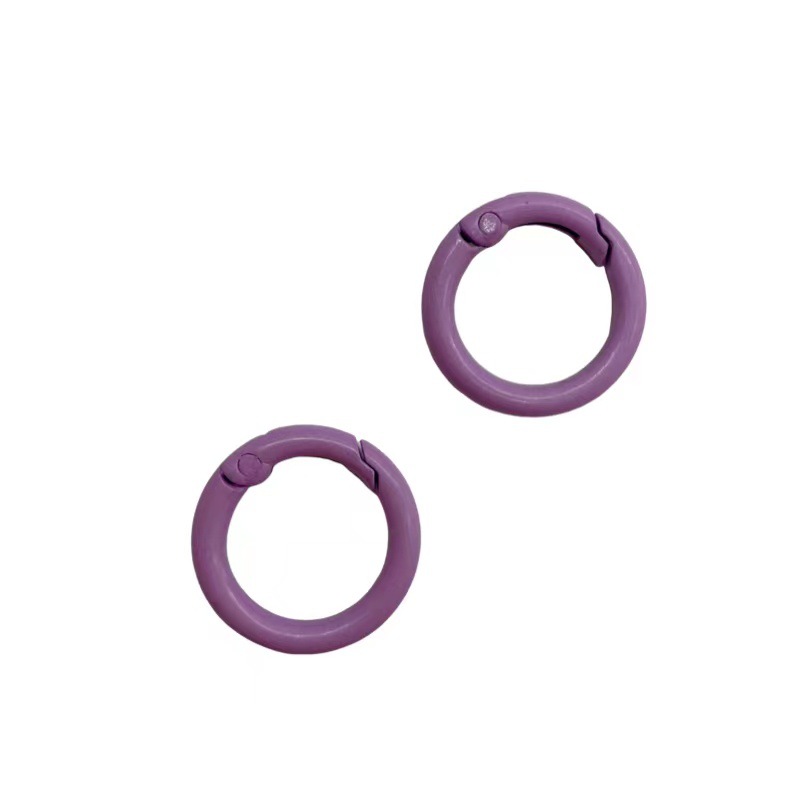 Accesorios de joyería de bricolaje anillo de resorte de color de aleación de zinc anillo de conexión anillo de libro de cupón de tarjeta en stock venta directa de fábrica al por mayor image 11