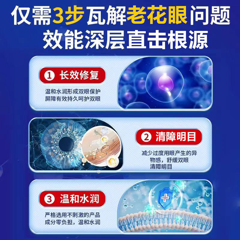 北京銅仁堂老眼専用目薬、疲労、乾燥、かすみ目、視力低下、ルテイン水|undefined