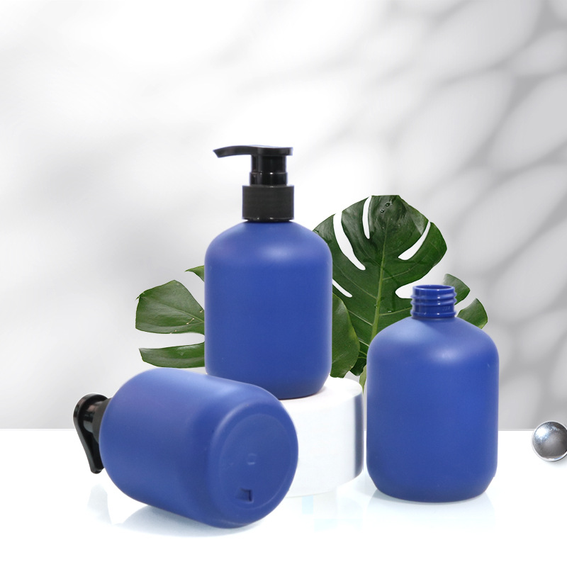 工厂批发230ml儿童洗发水沐浴露瓶PET矮胖圆形乳液瓶按压式牙膏瓶