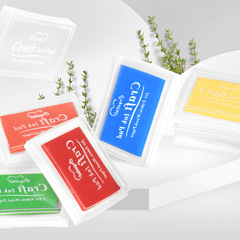 Manufacturer wholesale single color concave waist ink pad, seal companion 15 colors Korean ink pad, children's finger painting ink pad