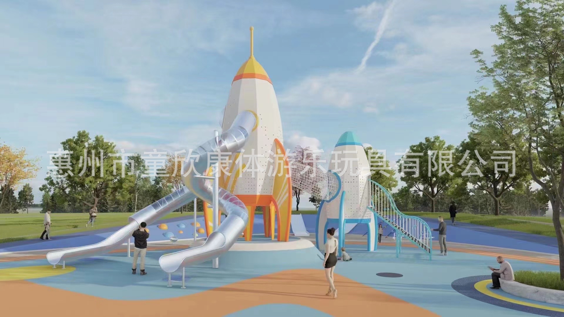 Outdoor Scenic Spot Large Unpowered Amusement Equipment Stainless Steel Slide Park Kidsren's Park Facility Outdoor Slide