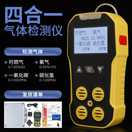 4-in-1 gas detector