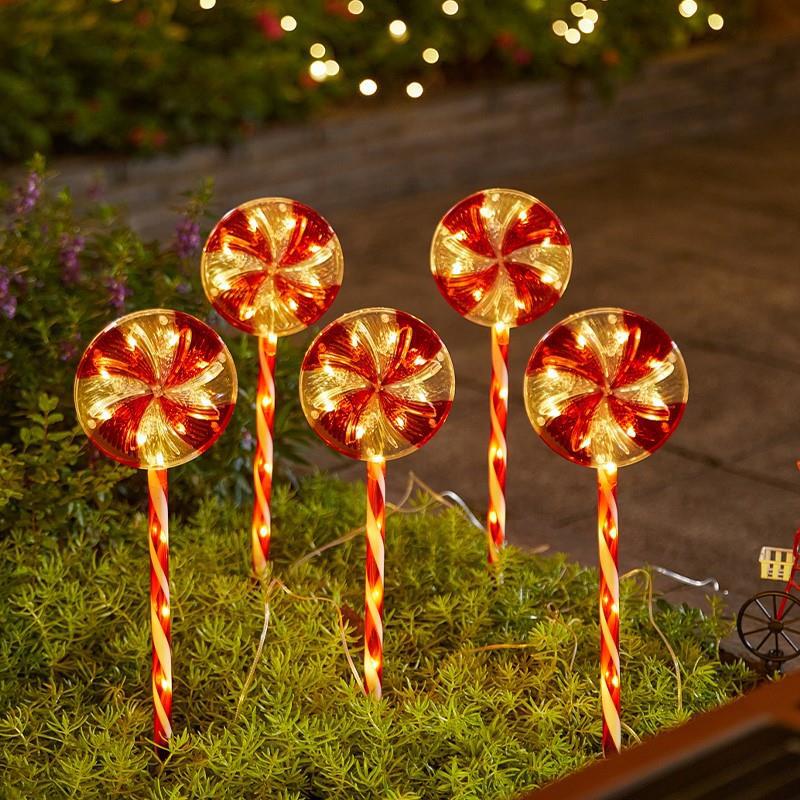 Solar Christmas Tree Candy Floor Insert Light Christmas Lawn Scene Layout Atmosphere Light Outdoor Courtyard Landscape Light Solar Christmas Tree Candy Floor Insert Light Christmas Lawn Scene Layout Atmosphere Light Outdoor Courtyard Landscape Light