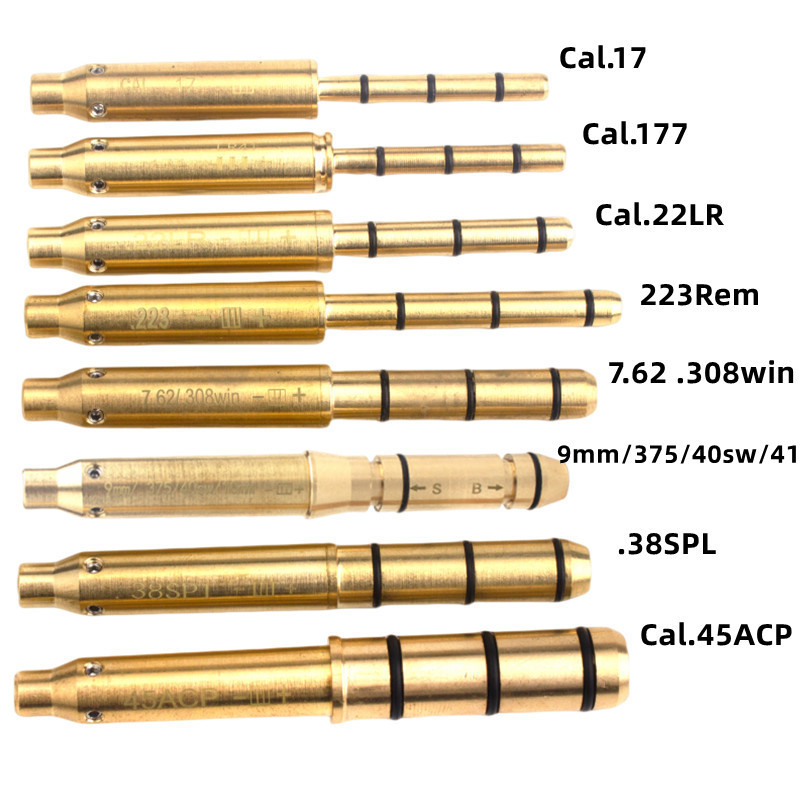 铜.177.22校瞄仪红外线绿激光定位仪归零器9mmLaserboresight绿光