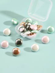 扣子珍珠白色男女襯衣襯衫開衫圓形紐扣百搭兒童衣服毛衣大衣鈕扣