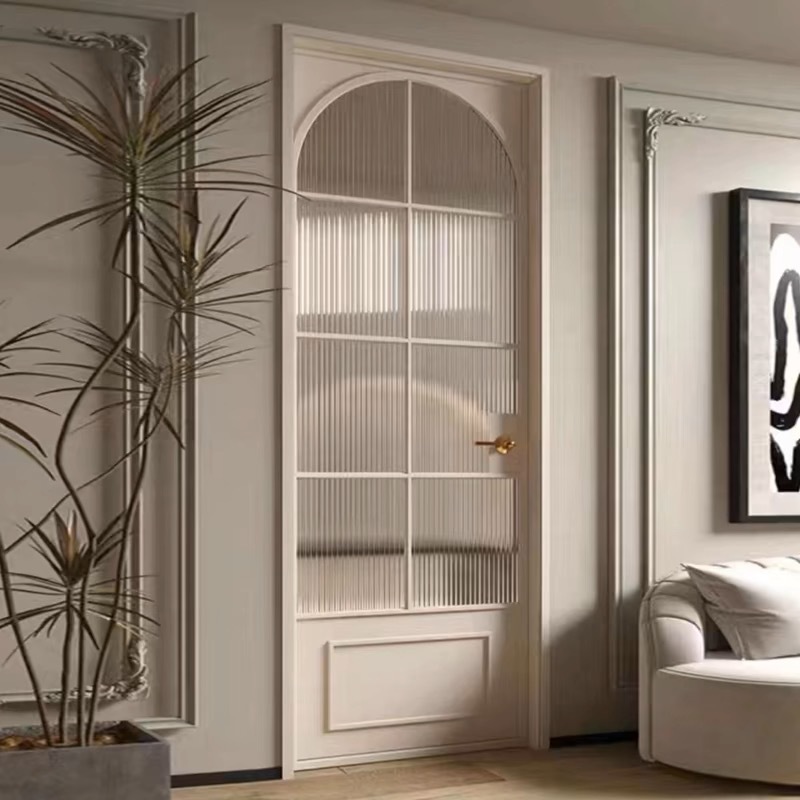 法式复古玻璃门铁门玻璃门卫生间门极简平开门卧室门包厢门厨房门