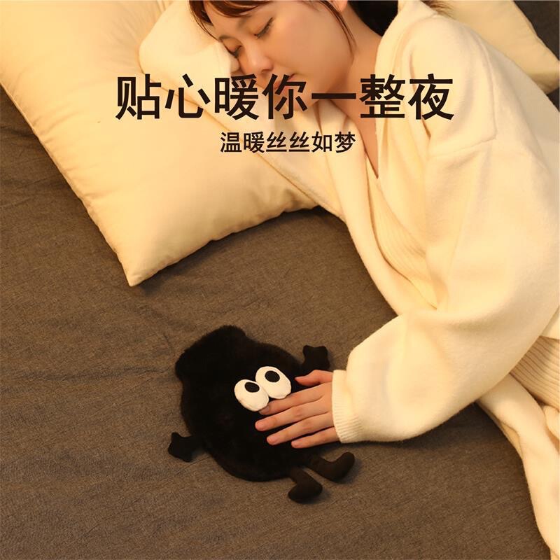 ぬいぐるみ水入り湯たんぽ、かわいい練炭ボール、厚みのある防爆冬用水入りハンドウォーマー、お腹を温める湯たんぽ、温湿布|undefined