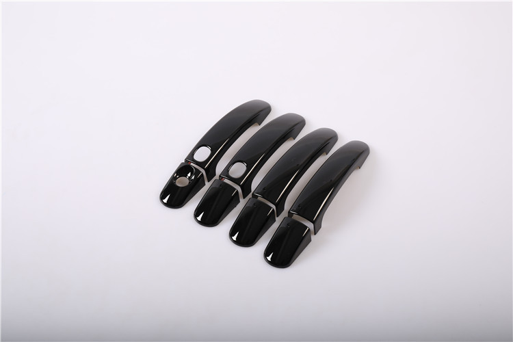 Suitable for Fox Maverick door bowl handle modification car exterior door handle decoration protection stick bright strip paint black