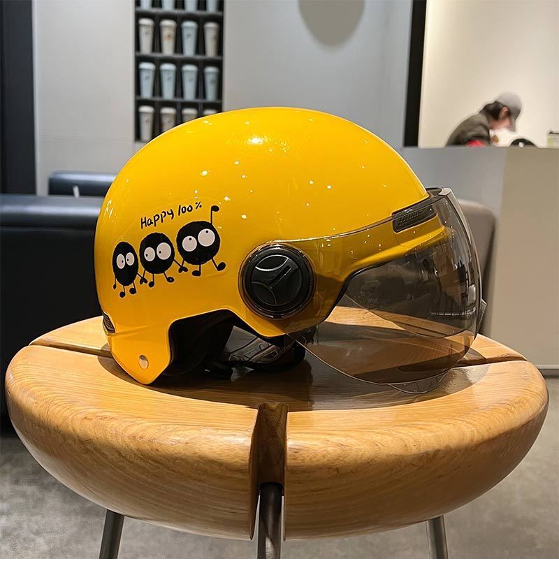 3C Certified Electric Vehicle Helmet - Universal Lightweight Motorcycle Half Helmet