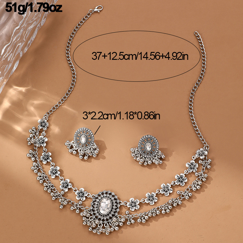 Designer Ethnic Jewelry Set With Red Gemstones For Women_voghion.com