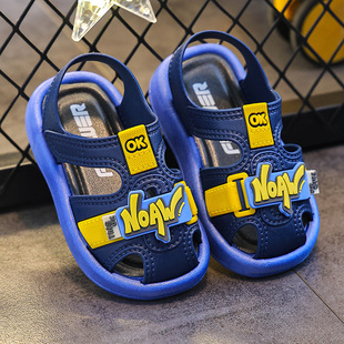 Children's Baotou Sandals Summer Boys 3-6 Years Old Children and Girls Summer Soft Sole Anti-Slip Waterproof Baby Beach Shoes
