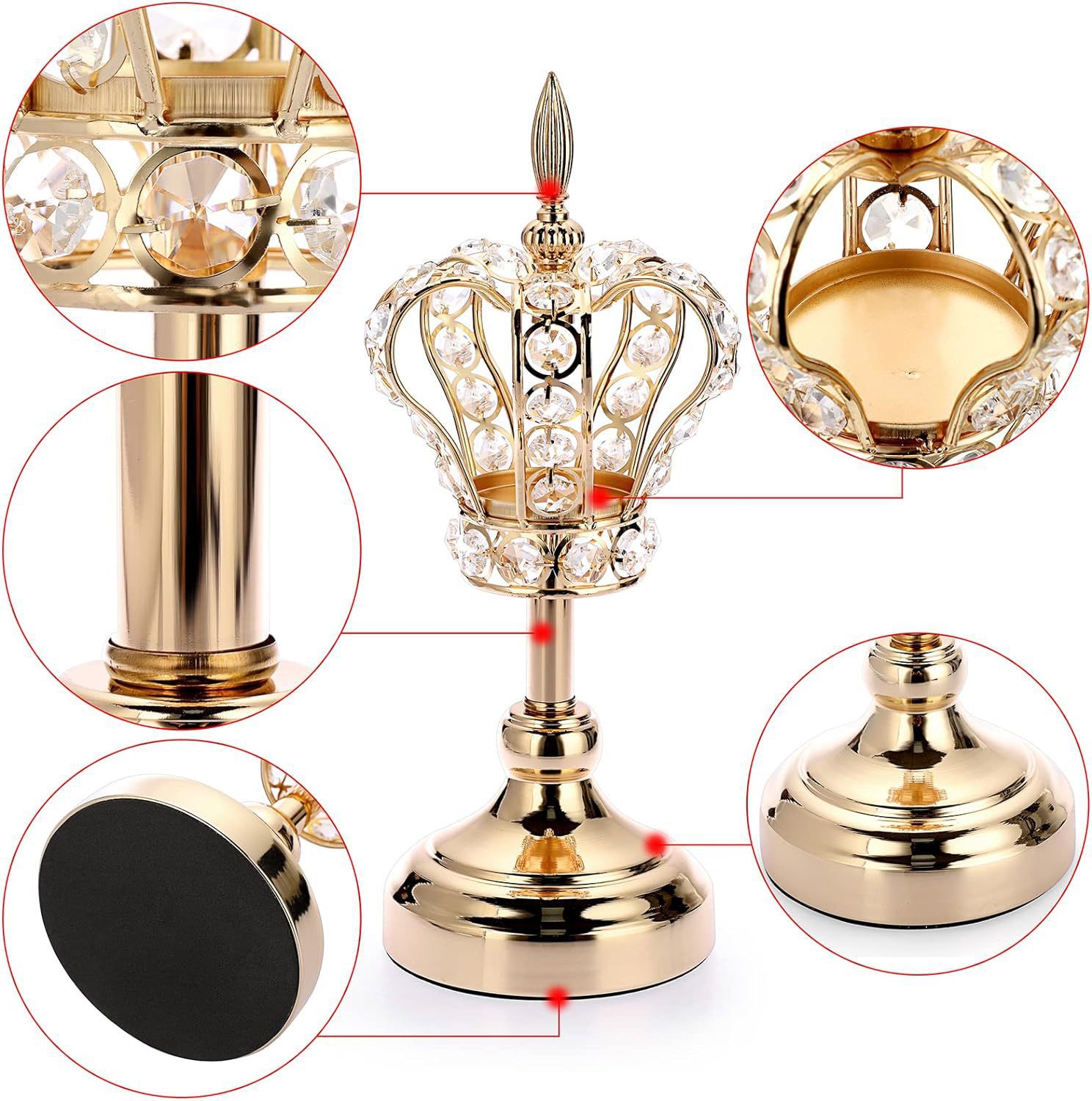 Transfronterizos para la corona europea vela vela cena escena de decoración accesorios de decoración de la sala de estar accesorios creativos