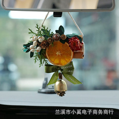 大橘イタリアオレンジシート車内ストラップdiy手作り植物材料シナモン車掛け飾り壁掛けプレゼント吊り飾り