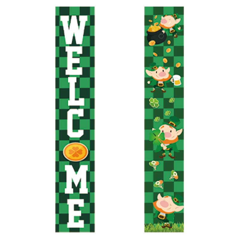 Nueva llegada del día de San Patricio pareado Festival irlandés decoraciones al aire libre interior impresión creativa bandera