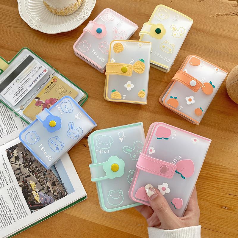 New 2021 Women's Card Holder, Large Capacity, Multi-Card Slots, Japanese Style, Compact, Ultra-Thin, Anti-Demagnetizing Card Sleeve, Card Holder, Card Clip
