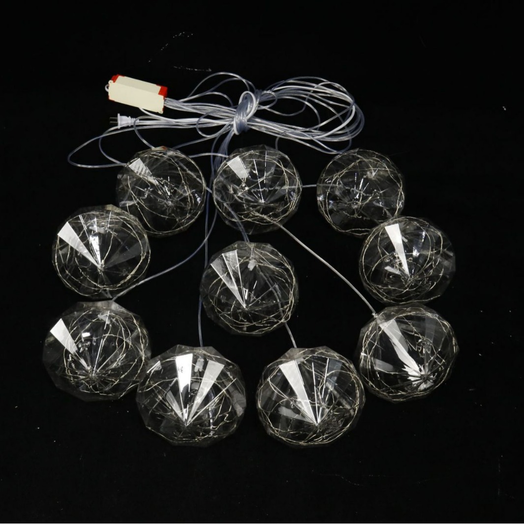 Lámpara de decoración de diez cabezas lámpara de diamante transparente boda centro comercial ventana de hotel colgar decoración lámpara led brillante iluminación