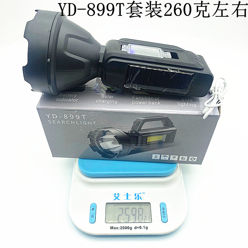 Mayorista al aire libre iluminación solar recargable LED lámpara de mano USB recargable luz alta luz telescópica linterna de luz