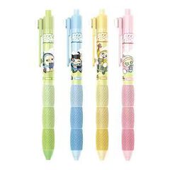 得力DZ015蛋仔派对可擦中性笔0.5mm按动子弹头学生刷题笔考试笔