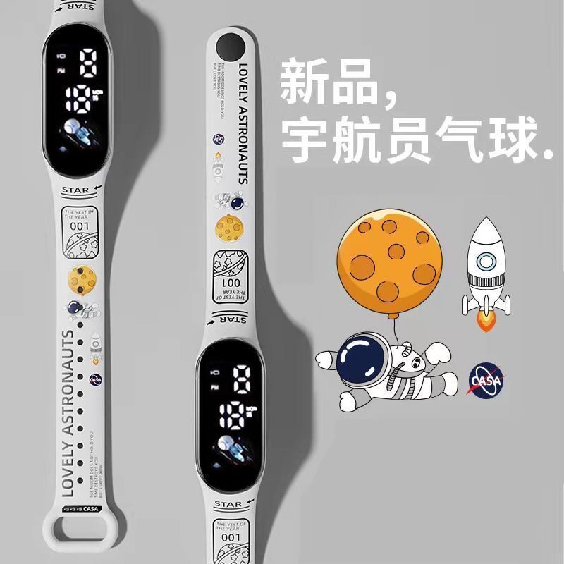 LED 우주비행사 풍선 [프린트 화이트]