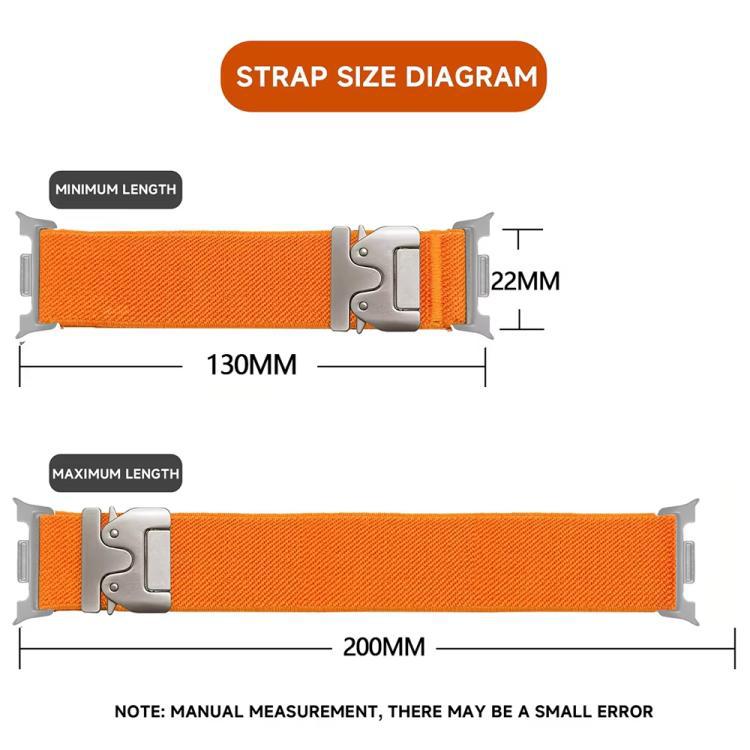 Correa de nylon elástica para paracaídas profesional para Samsung Galaxy Watch8 / 8 Classic