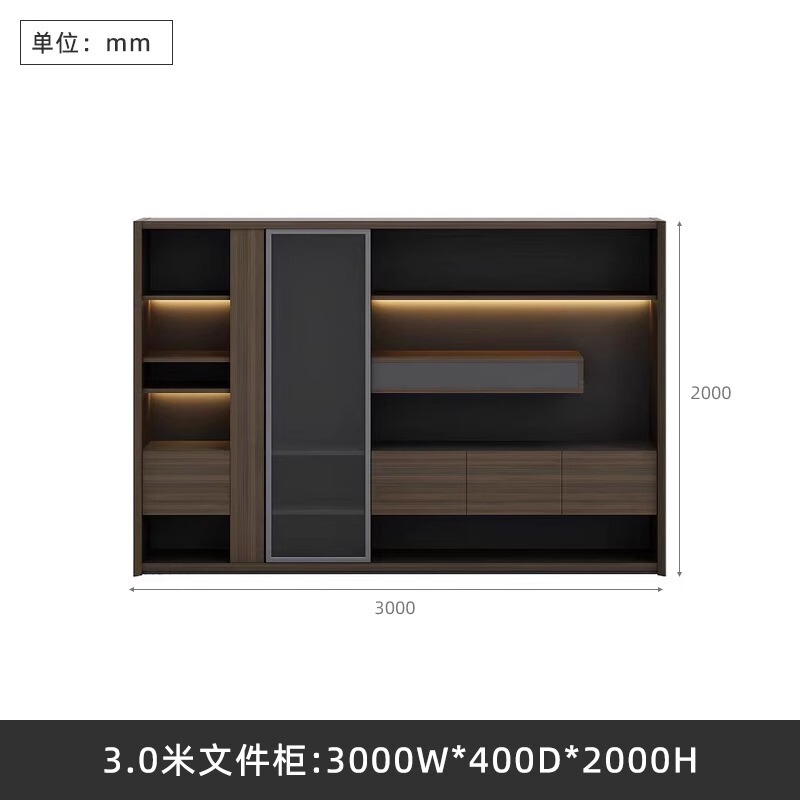 新しい中国風のファッショナブルなボスデスクシンプルモダンなウォールナット社長デスクオフィスシングルエグゼクティブデスク|undefined