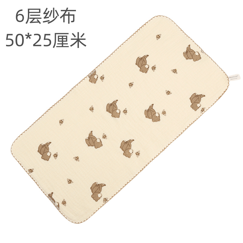 Toalla Rectangular de Gasa para Bebé de Gasa de 100% Algodón Absorbente para Bebés y Niños image 5