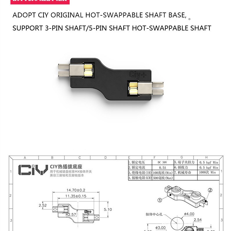 Langpai CIY68 de modo dual Bluetooth 5,0 inalámbrico 2,4g Teclado mecánico TESTER68 kit clave eje del asiento del eje probador