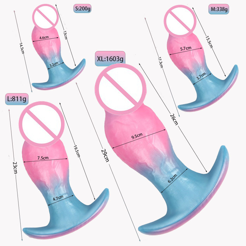 Ad205 Super Large Silicone Anal Plug Anal Expander Special-Shaped Penis Adult Sex Products Climax Anal Sex Toy