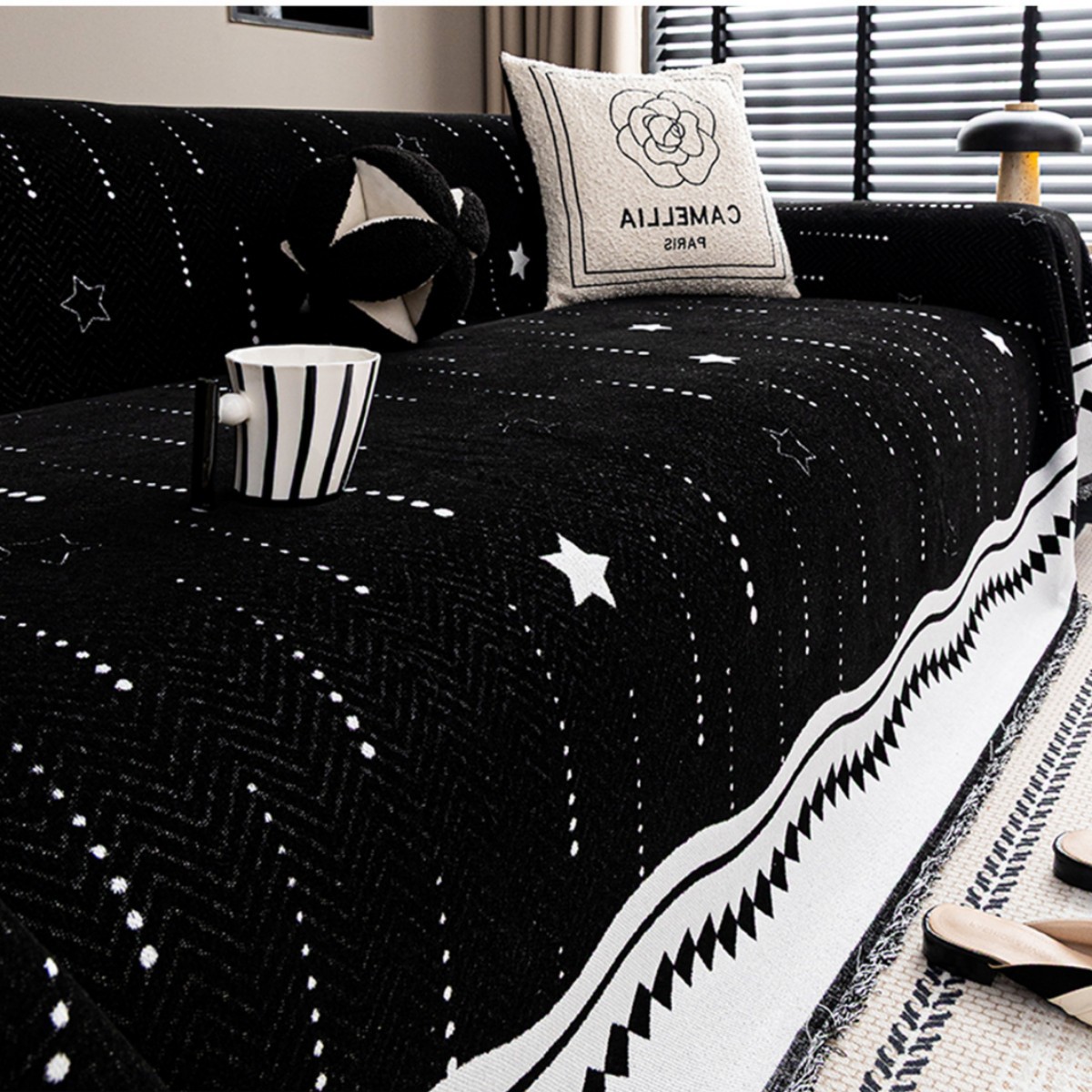 2025 nueva toalla de sofá de cubierta completa cuatro estaciones de alto nivel general sofá cubierta de cubierta de sofá manta anti-gato arañazo