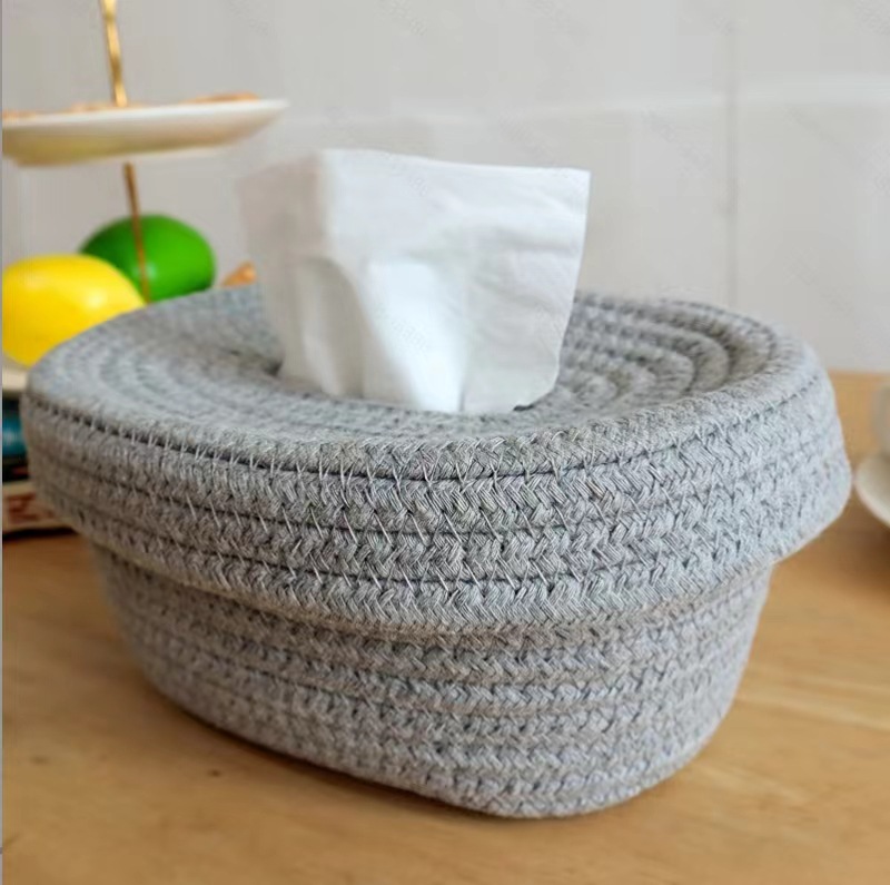 Caja de pañuelos de estilo nórdico creativo caja de pañuelos simple estilo japonés rectangular hogar sala de estar mesa de comedor servilleta caja de almacenamiento