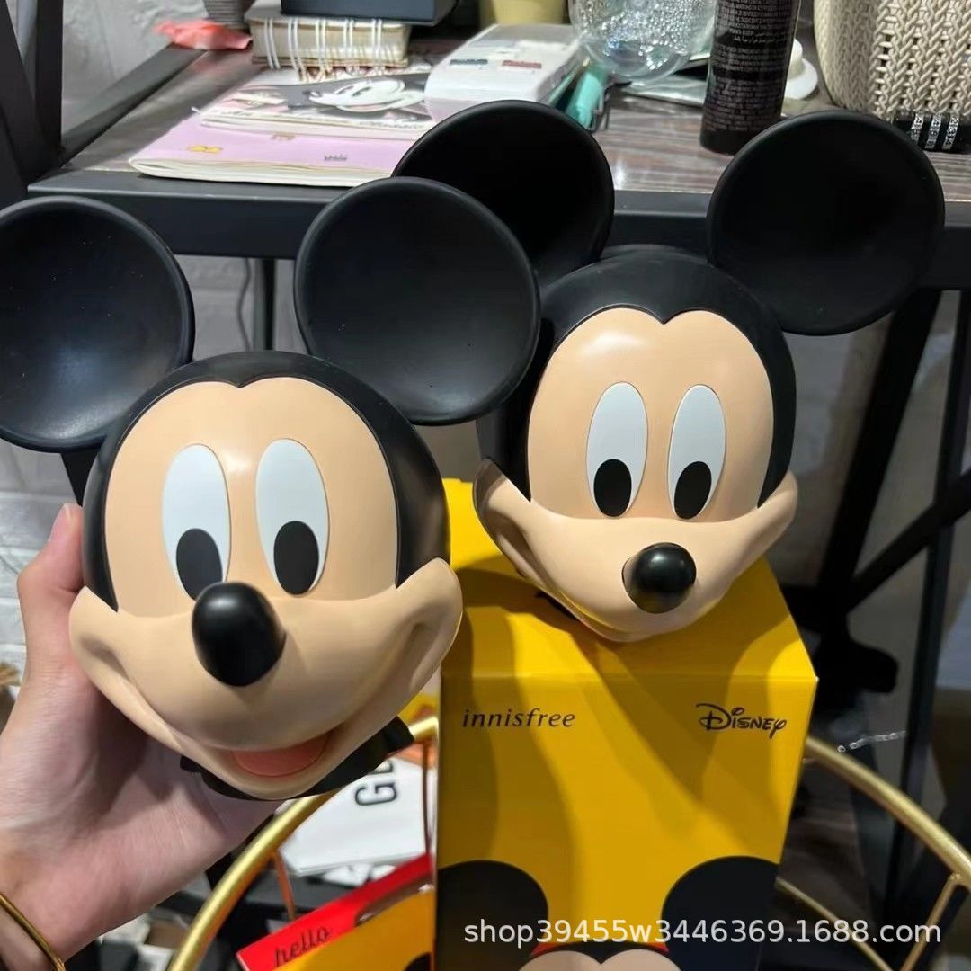 Creative Mickey Head Hucha Adorno de decoración de sala de estar de dibujos animados lindo Pato Donald Can de almacenamiento Regalo de inauguración de la casa