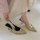 Empty Shoes Shoes New Spring and Summer silver High Heels Toe Sandals 2024 Pointed Elegant French Fairy