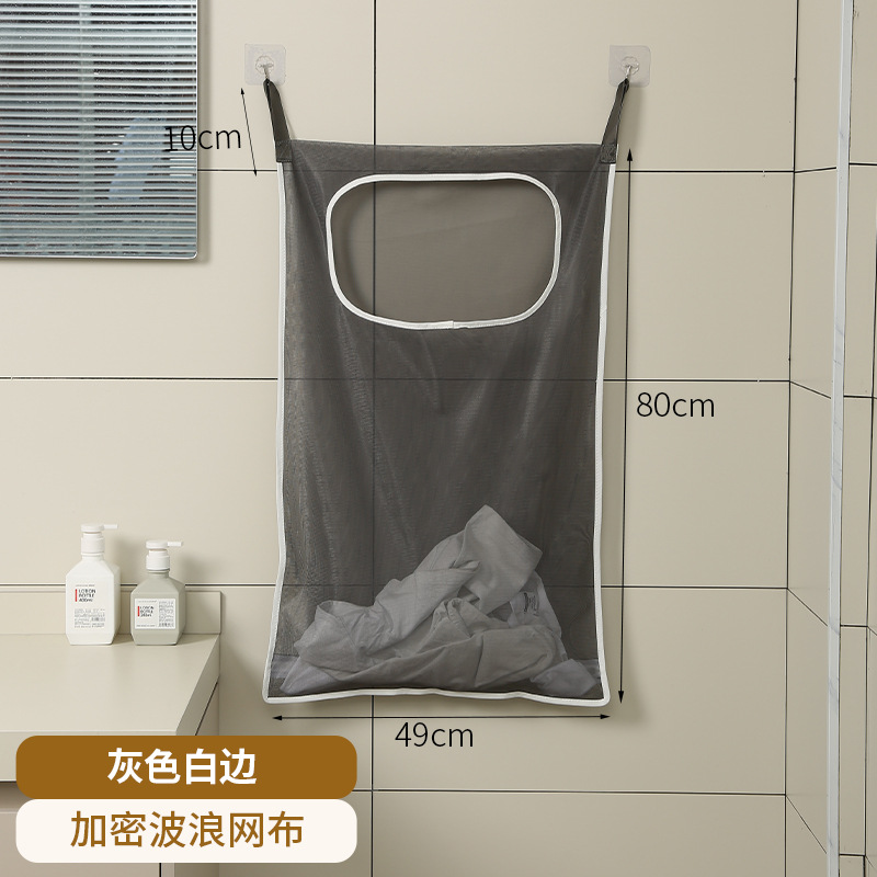 bolsa colgante de almacenamiento detrás de la puerta doméstica para baño colgante tipo cesta de almacenamiento de ropa sucia juguetes cesto de ropa sucia