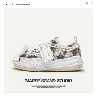 Deconstruction of Guangzhou Shoes Shopping receipt Dissolved Shoes All-match Trendy Spring and Summer Sneakers Men's and Women's Thick Bottom Trendy Shoes Couple's Shoes