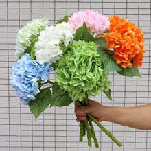 跨境爆品仿真手感保湿大绣球花家居装饰婚礼布置仿真3D打印绿植