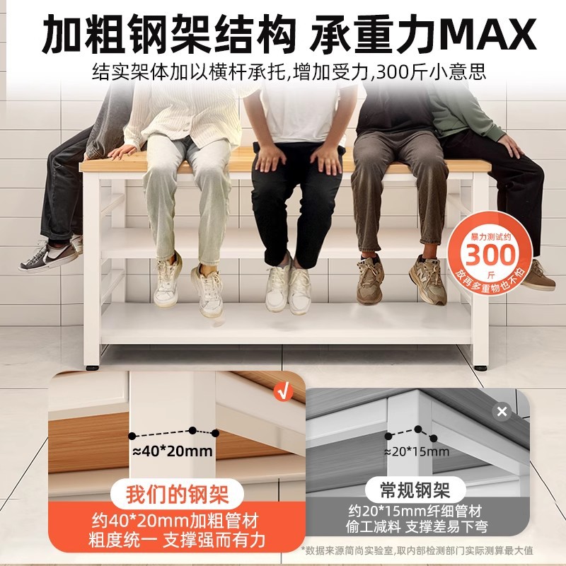 Nuevo estante de cocina piso multifuncional mesa de corte de vegetales mesa de trabajo multicapa de microondas estante de almacenamiento gabinete de borde estrecho