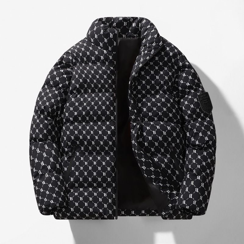 2025 New Model Couple's Men's Cotton Jacket, Winter Warm Youth Fashion Thick Coat, Popular Live Stream Product, Stand-up Collar, Thickened