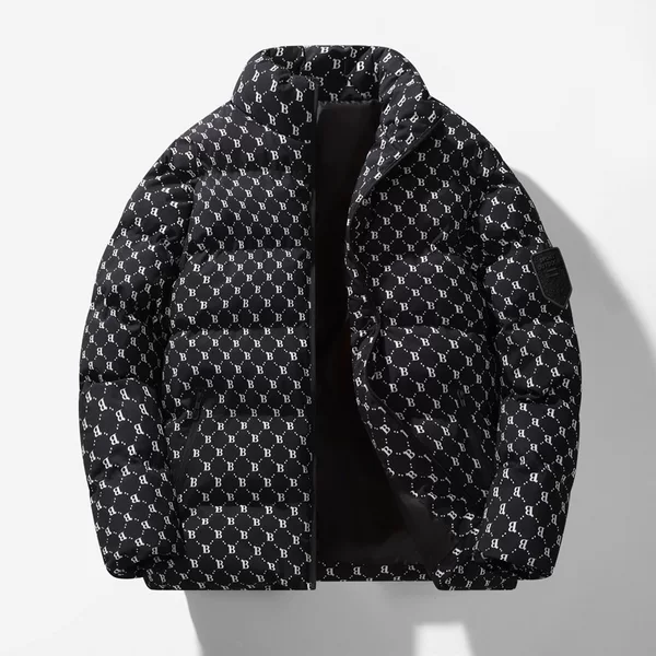 2025 New Model Couple's Men's Cotton Jacket, Winter Warm Youth Fashion Thick Coat, Popular Live Stream Product, Stand-up Collar, Thickened