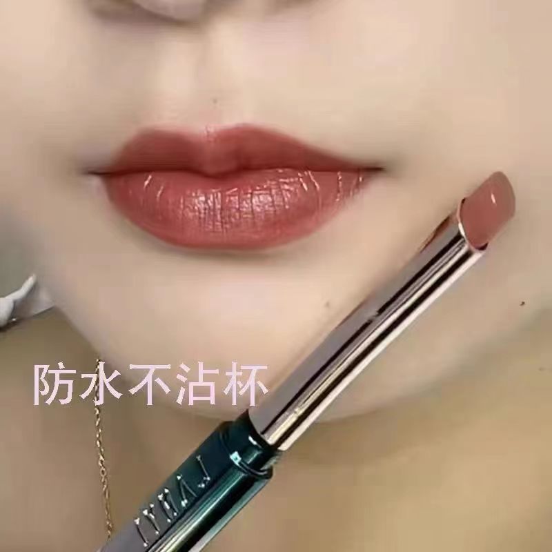 肉桂奶茶色女用口红保湿滋润防水持久不沾杯不掉色显白好看适合素