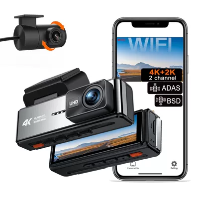 Cross-Border New Model 3.59-Inch Screen Driving recorder - 4k-dual-lens-with-wifi