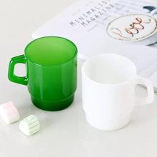 工厂批发玉料玻璃杯办公家用咖啡杯马克杯奶玉玻璃杯高颜值绿玉杯
