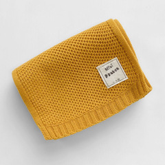 Children's scarf autumn and winter Korean style versatile scarf solid color ins style scarf neck scarf for men and women baby neck scarf